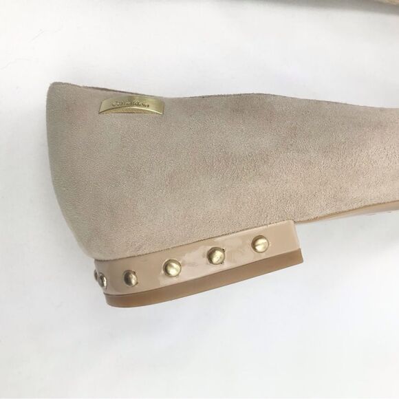 Calvin Klein FREDERICA Cream Suede Ballet Flats - Picture 10 of 13